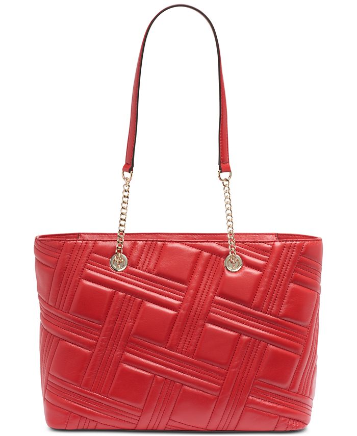 DKNY Allen Leather Chain Tote, Created for Macy's - Macy's