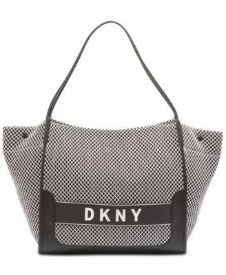 dkny ebony mesh tote