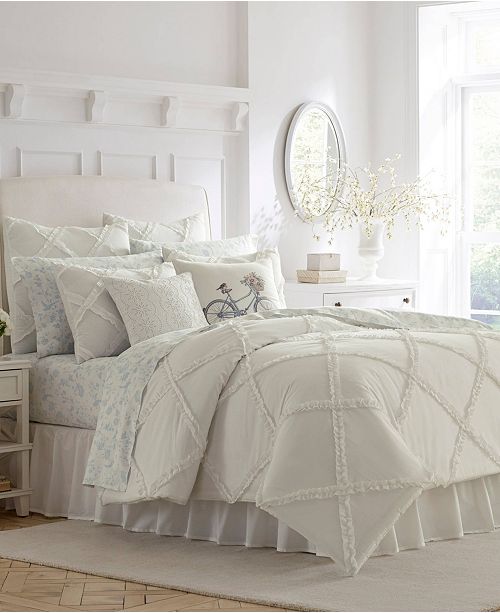 Laura Ashley Adelina White Comforter Set King Reviews
