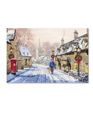 Trademark Global The Macneil Studio 'christmas Village X2' Canvas Art In Multi