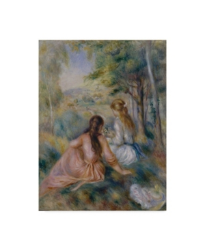 Trademark Global Pierre Auguste Renoir 'in The Meadow' Canvas Art In Multi