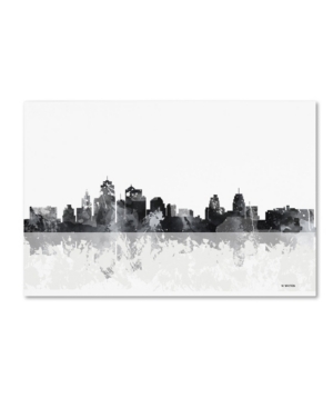Trademark Global Marlene Watson 'kansas City Missouri Skyline' Canvas Art In Multi