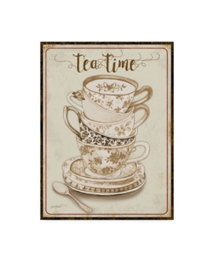 Trademark Global Jean Plout 'watercolor Teacups 2' Canvas Art In Multi