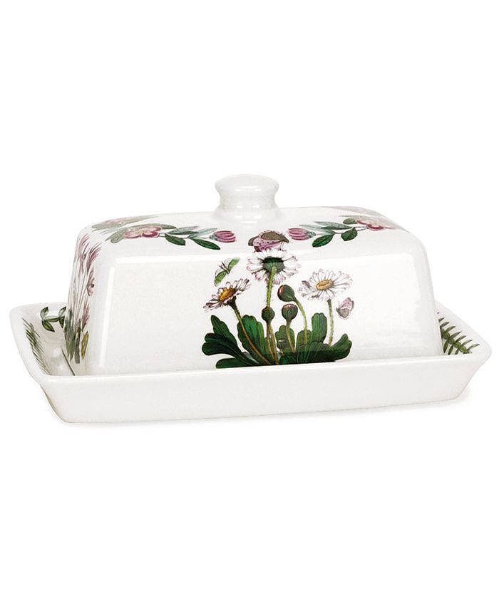 Portmeirion Dinnerware, Botanic Garden Covered Butter Dish with Knob