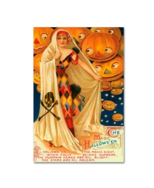 Trademark Global Vintage Apple Collection 'halloween Beauty Pumpkins' Canvas Art In Multi