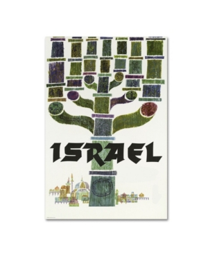 Trademark Global Vintage Apple Collection 'israel Travel' Canvas Art In Multi