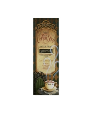 Trademark Global Lisa Audit 'coffee Shop Menu' Canvas Art In Multi