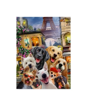 Trademark Global Howard Robinson 'paris Dogs' Canvas Art In Multi
