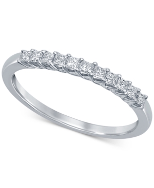 image of Diamond Princess Trellis Band (1/4 ct. t.w.) in 14k White Gold