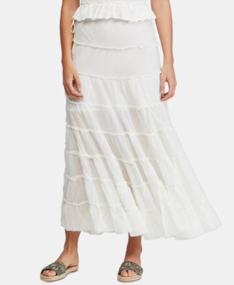 Free People - Stuck In A Moment Cotton Tiered Skirt