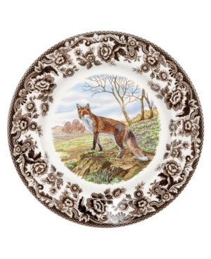 SPODE WOODLAND RED FOX SALAD PLATE
