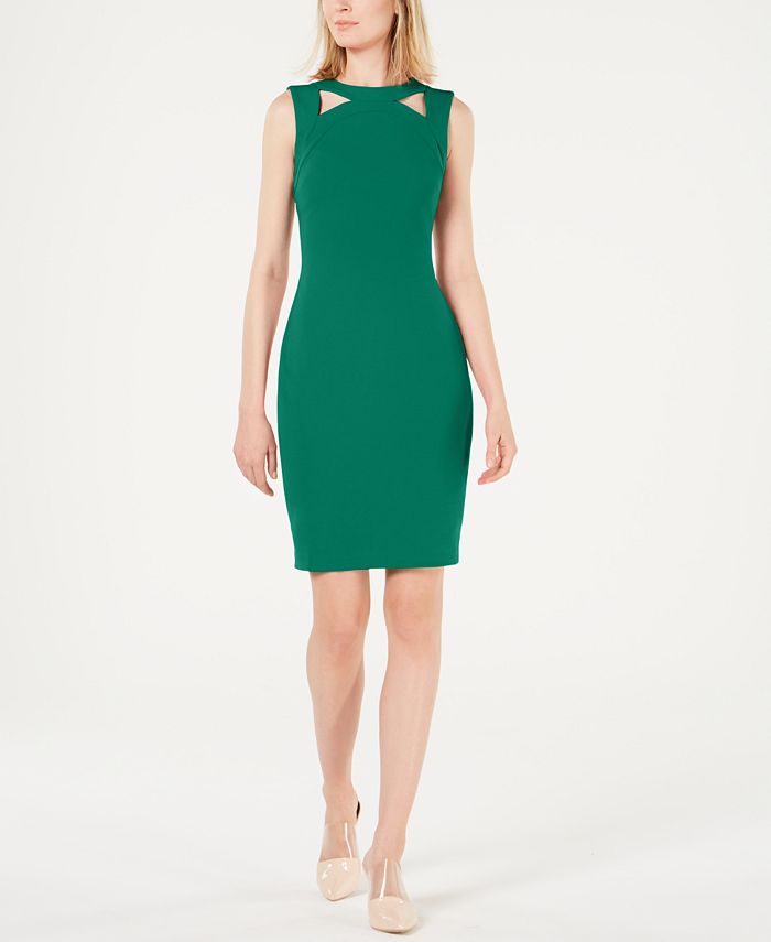 Calvin klein collared sheath dress clearance