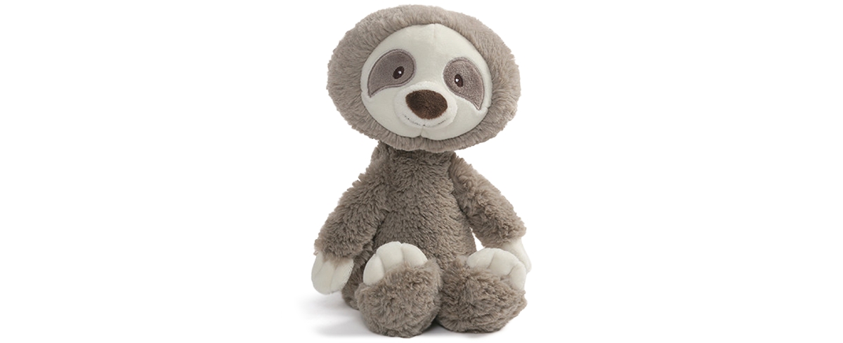 Gund Baby Boys Or Girls Baby Toothpick Sloth Plush Toy In Taupe