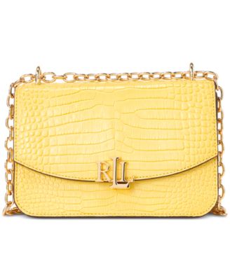 ralph lauren yellow handbag