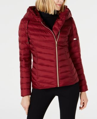 Asymmetrical hooded puffer coat sale