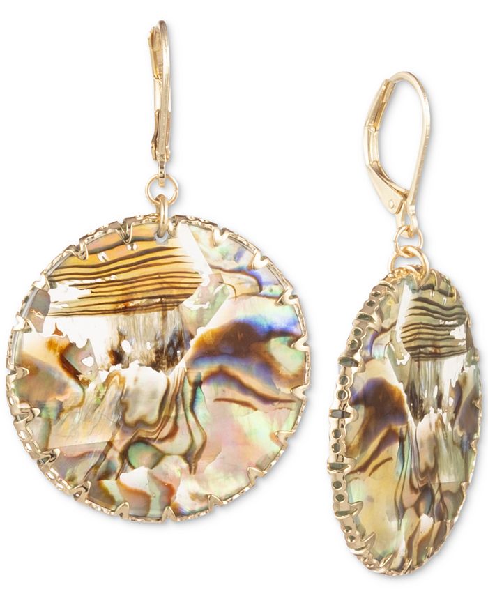 lonna & lilly - Gold-Tone Disc Drop Earrings