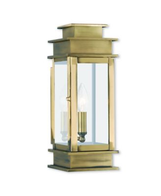 Livex Lighting Fleur De Lis 2 Light Outdoor Wall Lantern In Bronze 2621-07