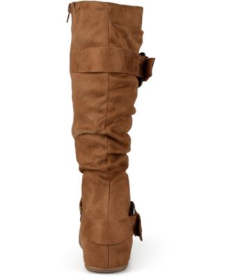 Women's Jester Rouched Buckle Mid Shaft Boots