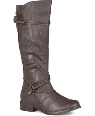 Women's Harley Extra Wide Calf Rouched Knee High Boots