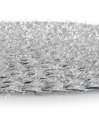 Round Woven Tinsel Placemat, Set of 6