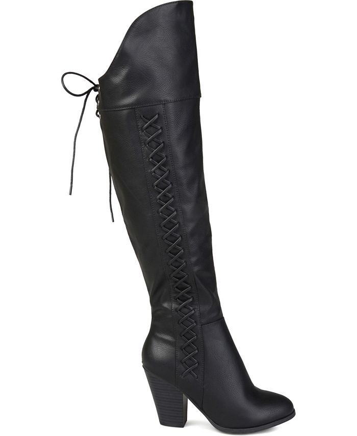 journee collection women's wide calf mount boot