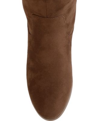 Women's Sanora Wide Calf Stacked Heel Mid Shaft Boots