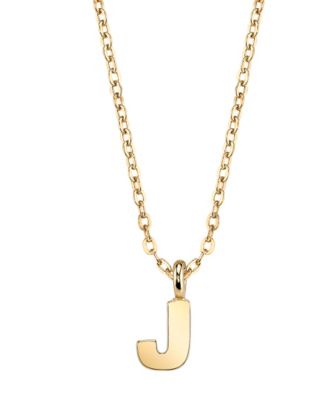 Gold-Tone Initial Necklace 20"
