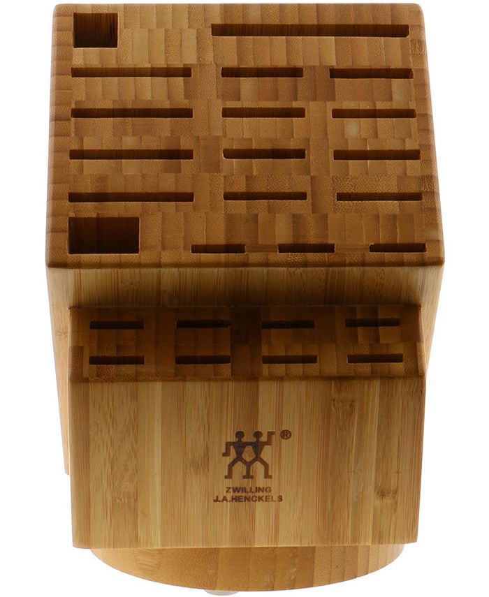 Zwilling J.A. Henckels Bamboo 26Slot Swivel Knife Block Macy's