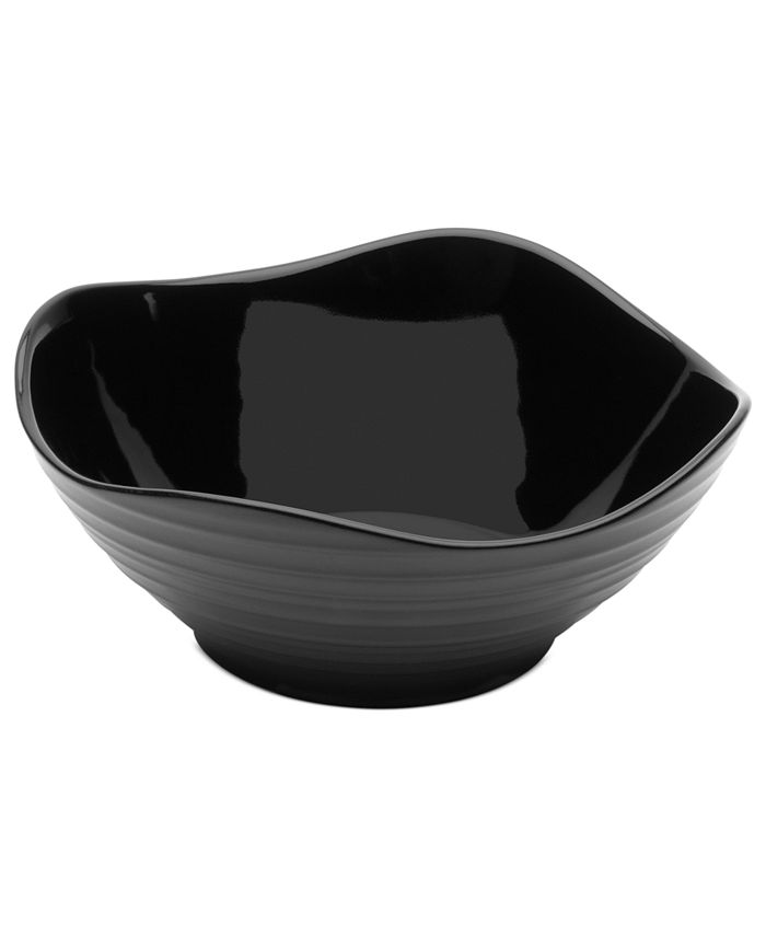 Mikasa Dinnerware, Swirl Square Black Soup Bowl Macy's