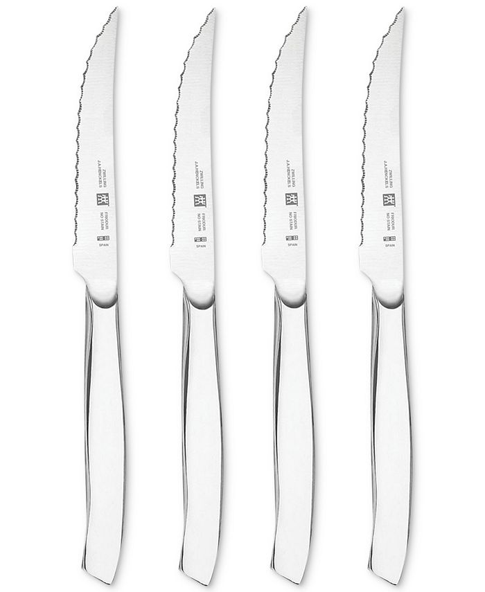 Zwilling J.A. Henckels 4-Pc. Stainless Steel Serrated Mignon Steak