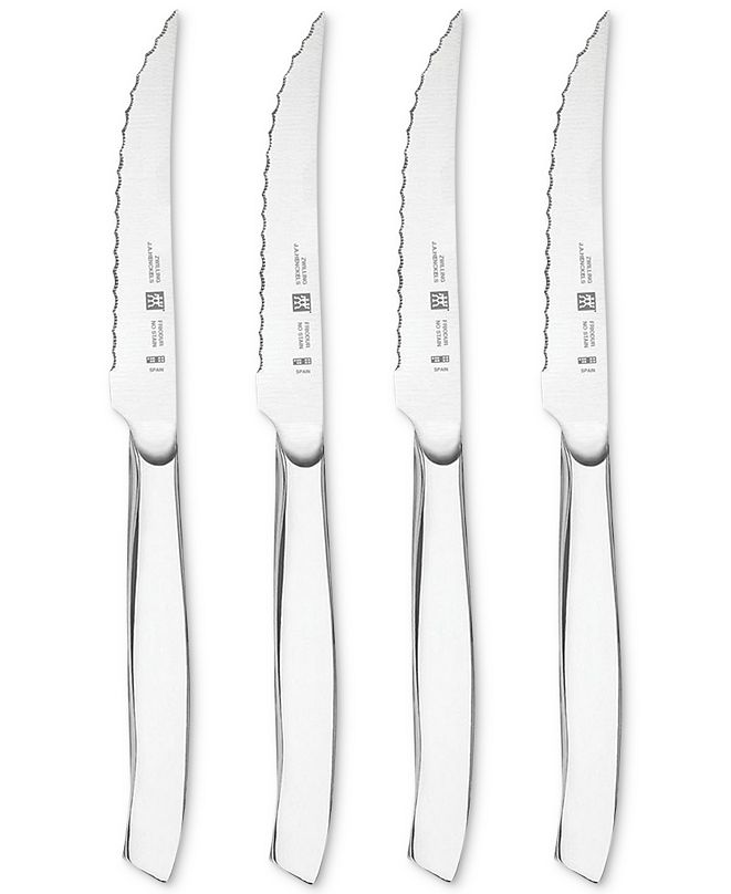 J.A. Henckels Zwilling 4Pc. Stainless Steel Serrated Mignon Steak