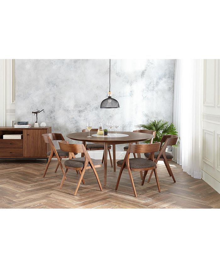 Furniture Oslo Dining 5 Pc, Dining Room Table Sets With Lazy Susan