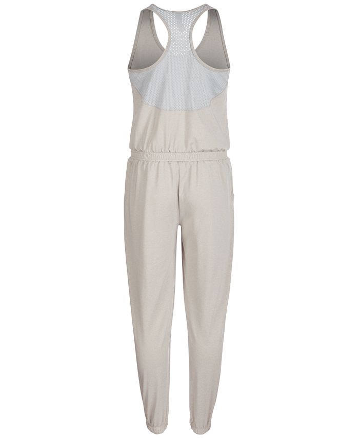 Ideology Big Girls Racerback Mesh Jumpsuit, Created for Macy's - Macy's