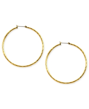image of Anne Klein Gold-Tone Hoop Earrings