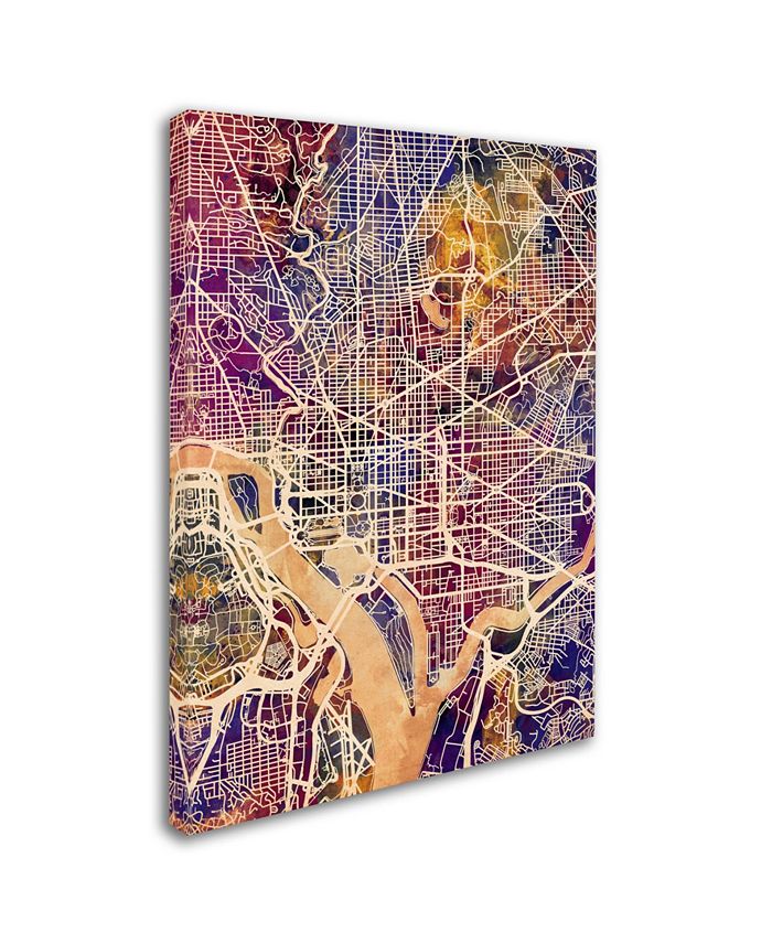Trademark Global Michael Tompsett Washington Dc Street Map 2 Canvas Art 24 X 32 Macys 5770
