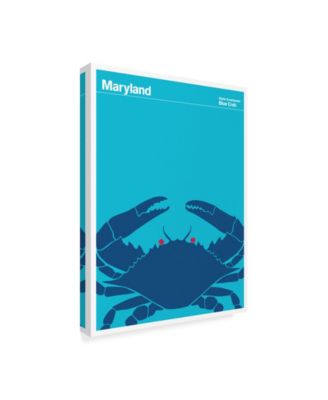 Print Collection - Artist 'Blue Crab Maryland' Canvas Art - 14" x 19"