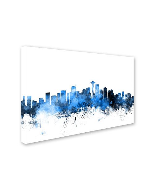 Trademark Global Michael Tompsett Seattle Washington Skyline Ii