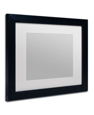 Trademark Fine Art Heavy Duty Black Frame with White Mat - 11" x 14"