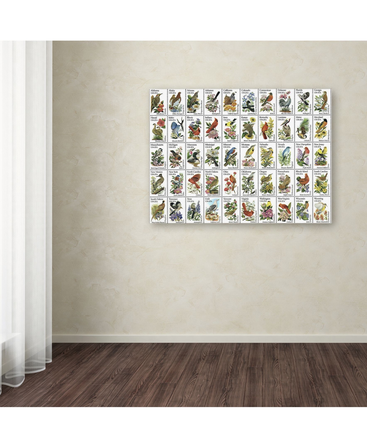 Vintage Apple Collection '50 Birds' Canvas Art -