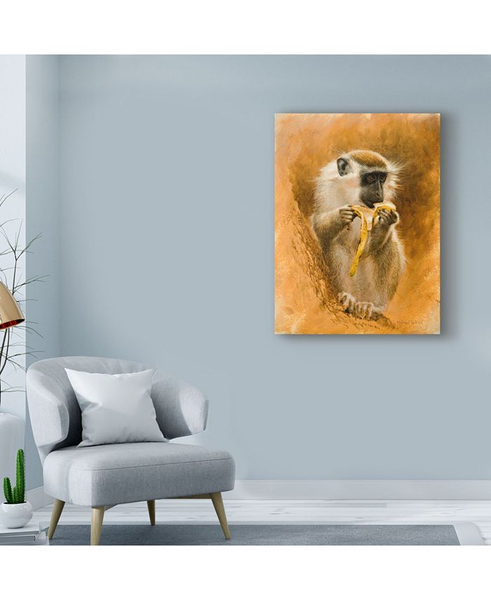 Trademark Global Michael Jackson 'Green Monkey' Canvas Art - 24