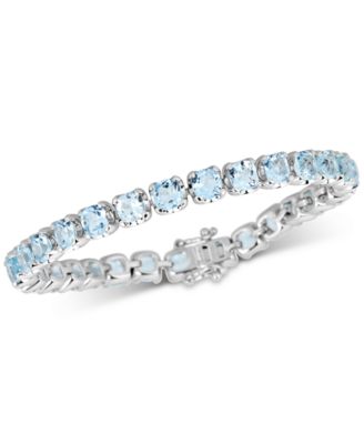 blue topaz diamond bracelet