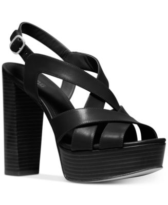 Michael Kors Audrina Platform Sandals - Macy's