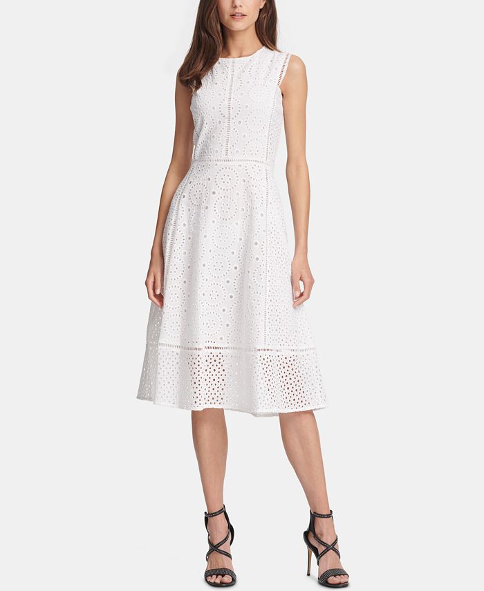 Dkny hot sale eyelet dress