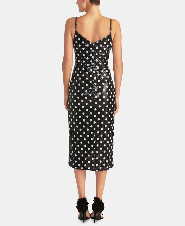 Rachel Rachel Roy Women's Polka Dot A Line Dress Black Size X-Large