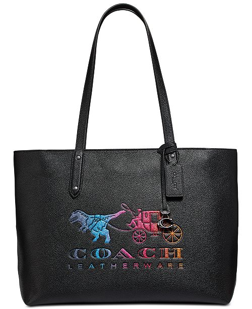 Coach Central Leather Tote With Rexy And Carriage Reviews