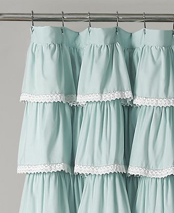 Lush Décor - Lace Ruffle 72" x 72" Shower Curtain