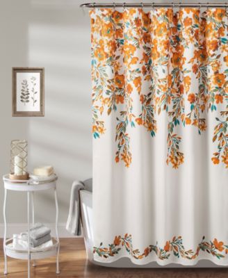 Lush Décor Tanisha 72" X 72" Floral Shower Curtain - Macy's