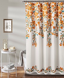 Tanisha 72" x 72" Floral Shower Curtain