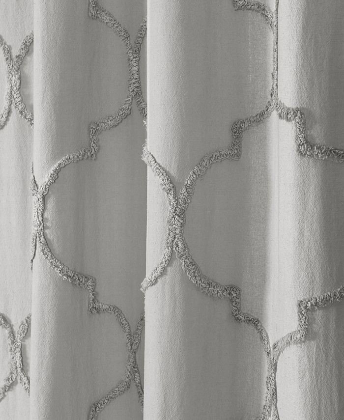 Lush Décor - Avon Chenille Trellis 72" x 72" Shower Curtain