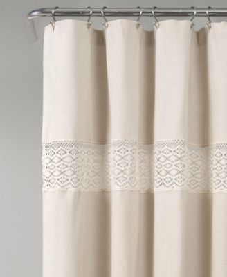 Dana Lace Shower Curtain, 72" x 72"